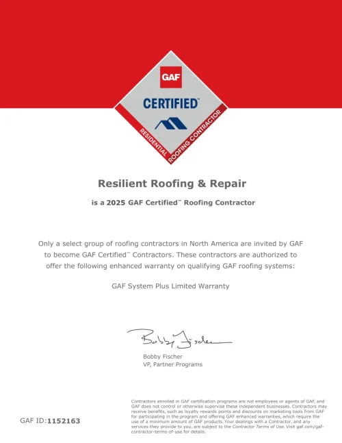 RESIDENTIAL CERTIFIED CERTIFICATE 1 1